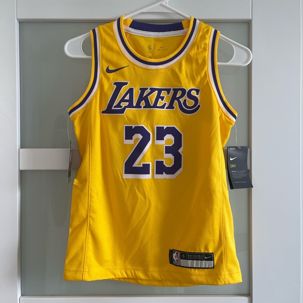 Nike Lakers James Authentic Jersey